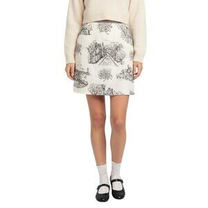 Harris Wallace New York Women's 100% Silk Mini Skirt Size 8